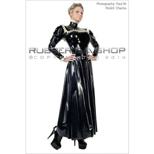 Long Flared Rubber Governess Dress