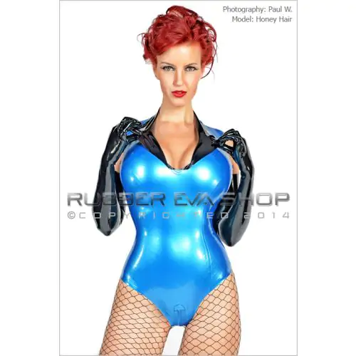 Latex Body With Suit Collar