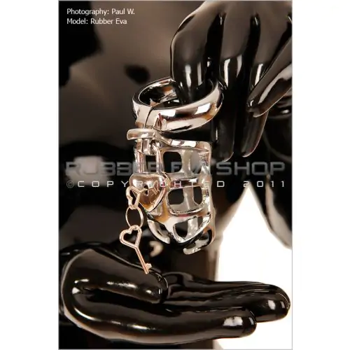 Small Lockable Cock and Ball Steel Chastity Cage