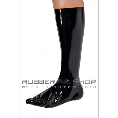 Chlorinated Knee Length Latex Toe Socks